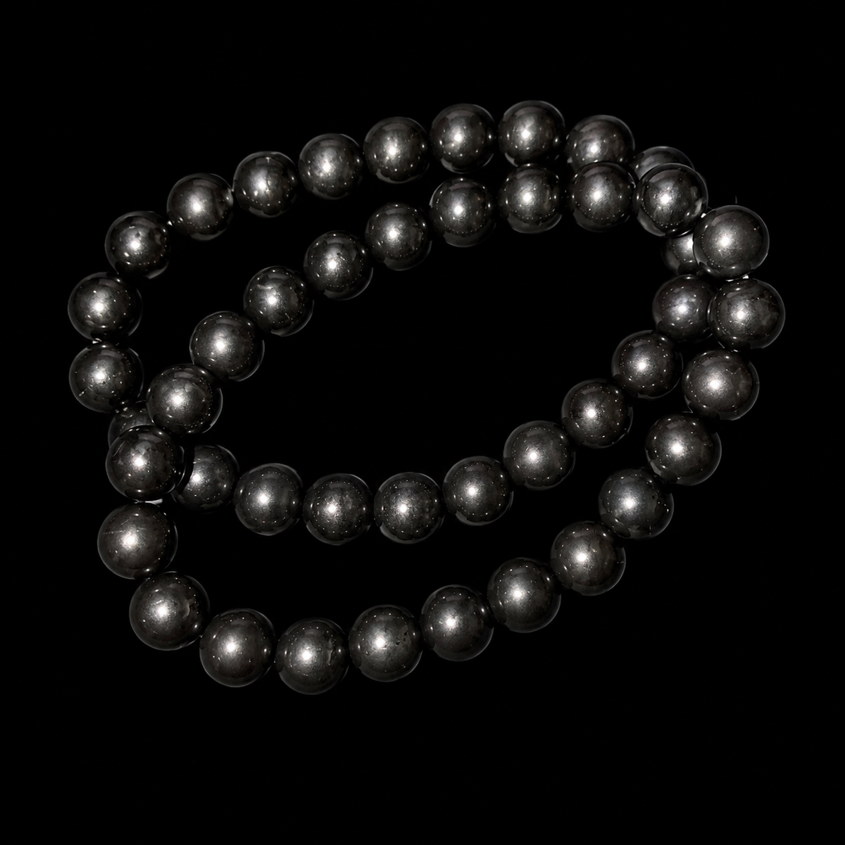 Black Obsidian Bracelet Bead 8mm