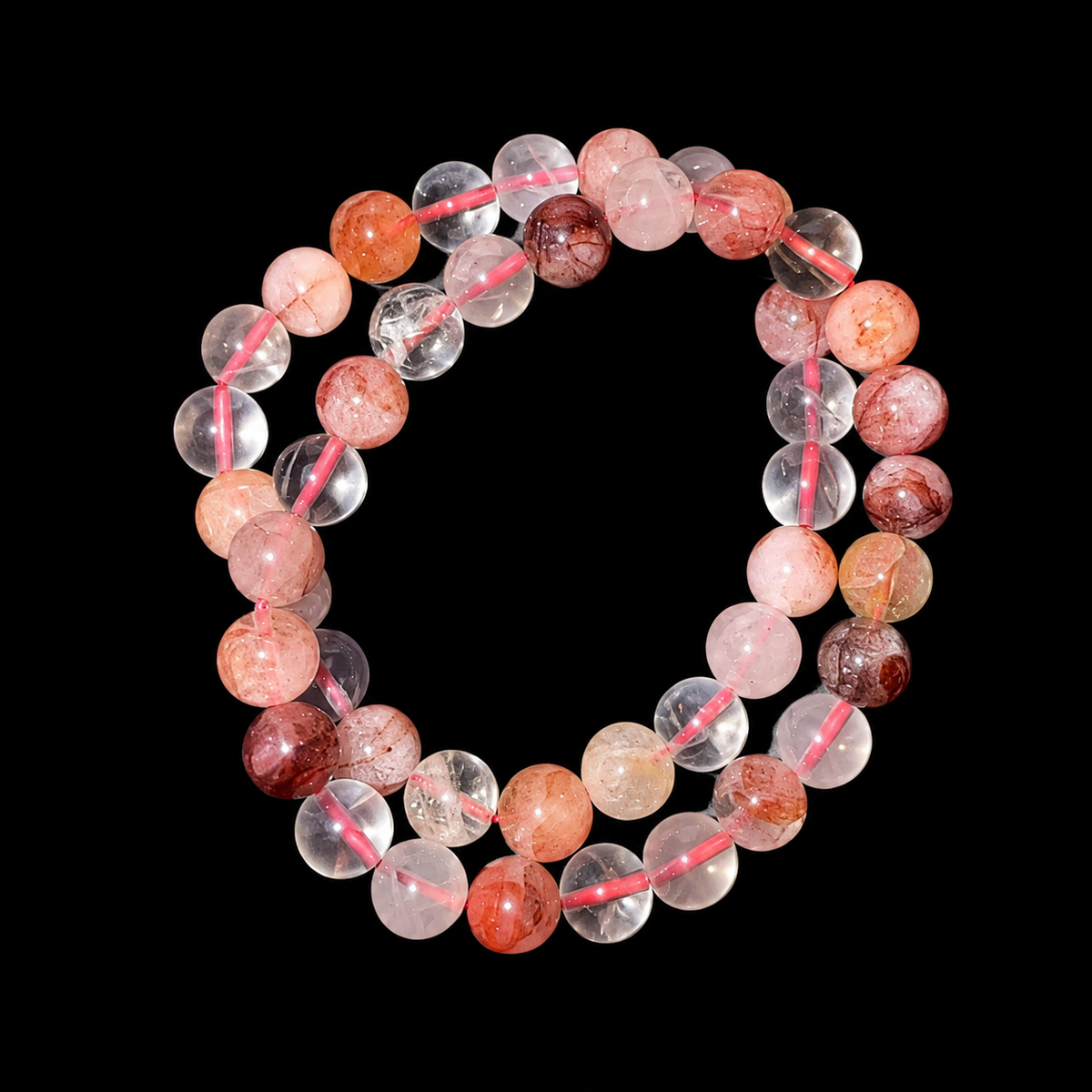 Fire Quartz Bracelet Bead 8mm