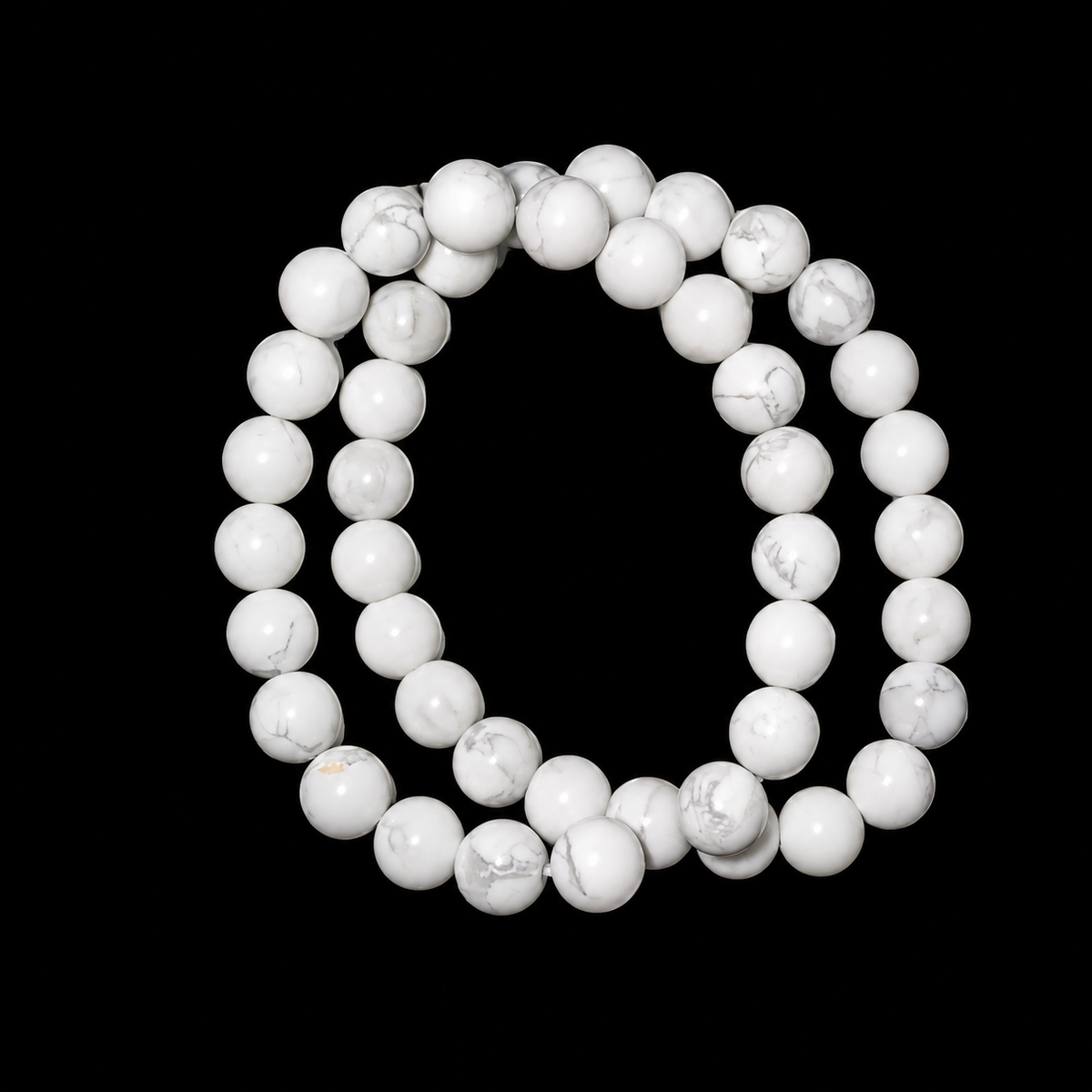 Howlite Bracelet Bead 8mm