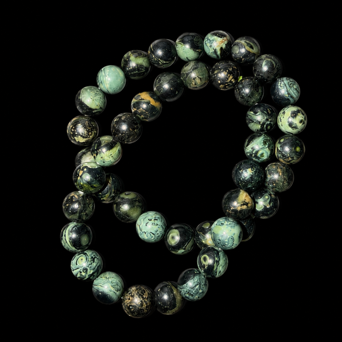 Kambaba Jasper Bracelet Bead 8mm