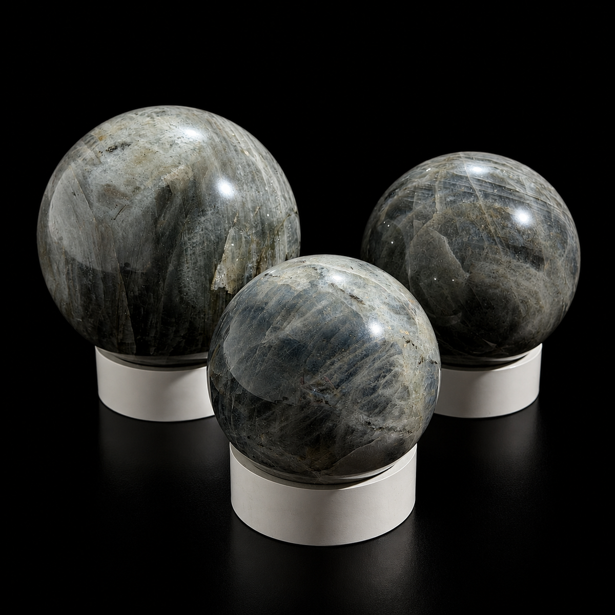 Labradorite Purple Flash Sphere Madagascar