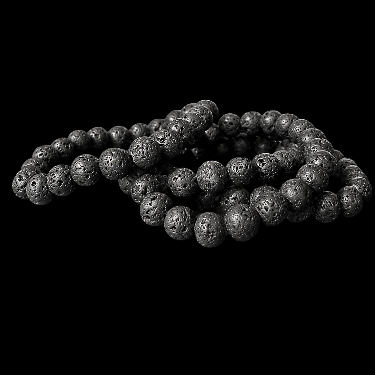 Lava Stone Bracelet Bead 8mm