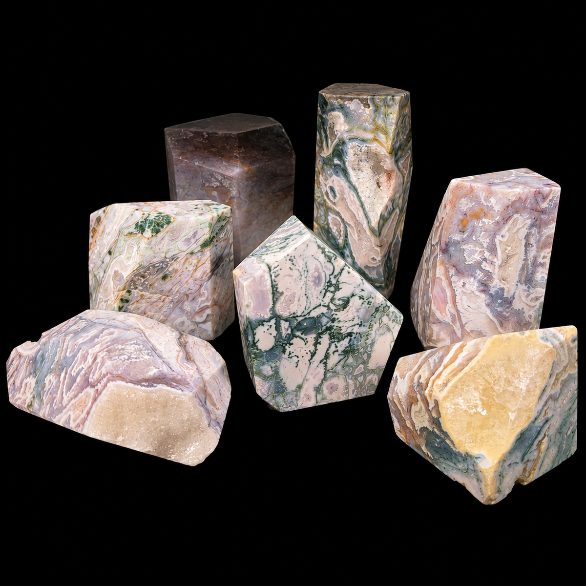 Moss Agate Pink Free Form
