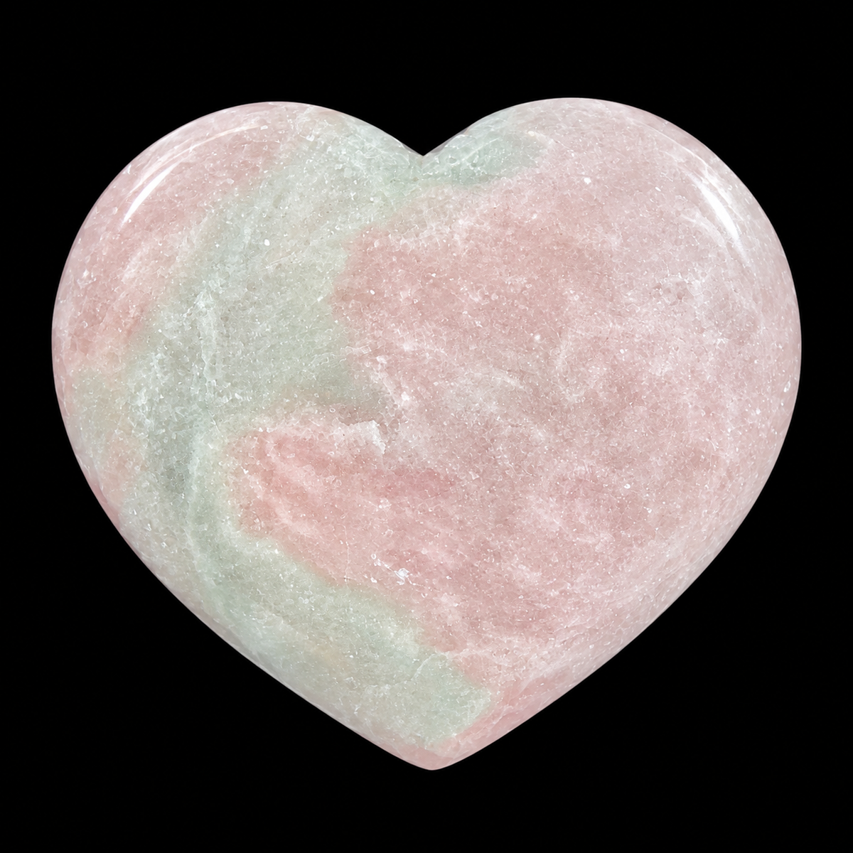 Pink Opal Heart Large