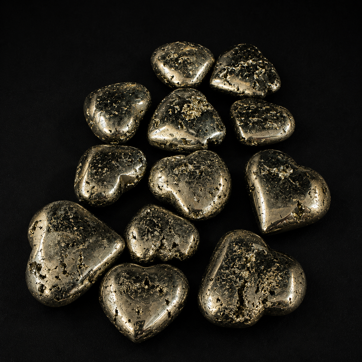 Pyrite Cluster Heart Peru