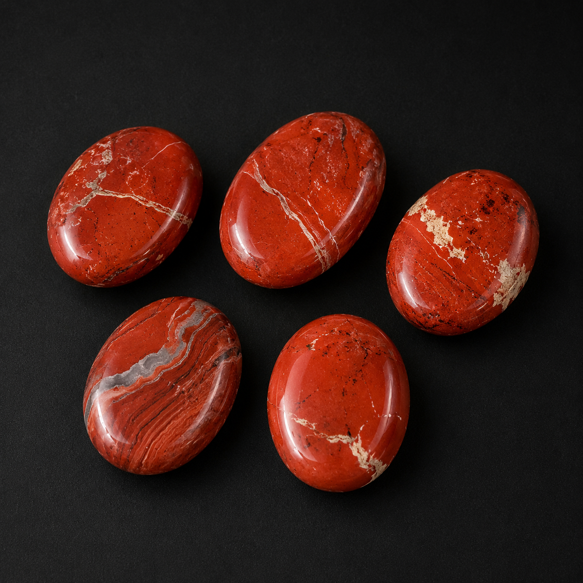 Red Jasper Palm Stone
