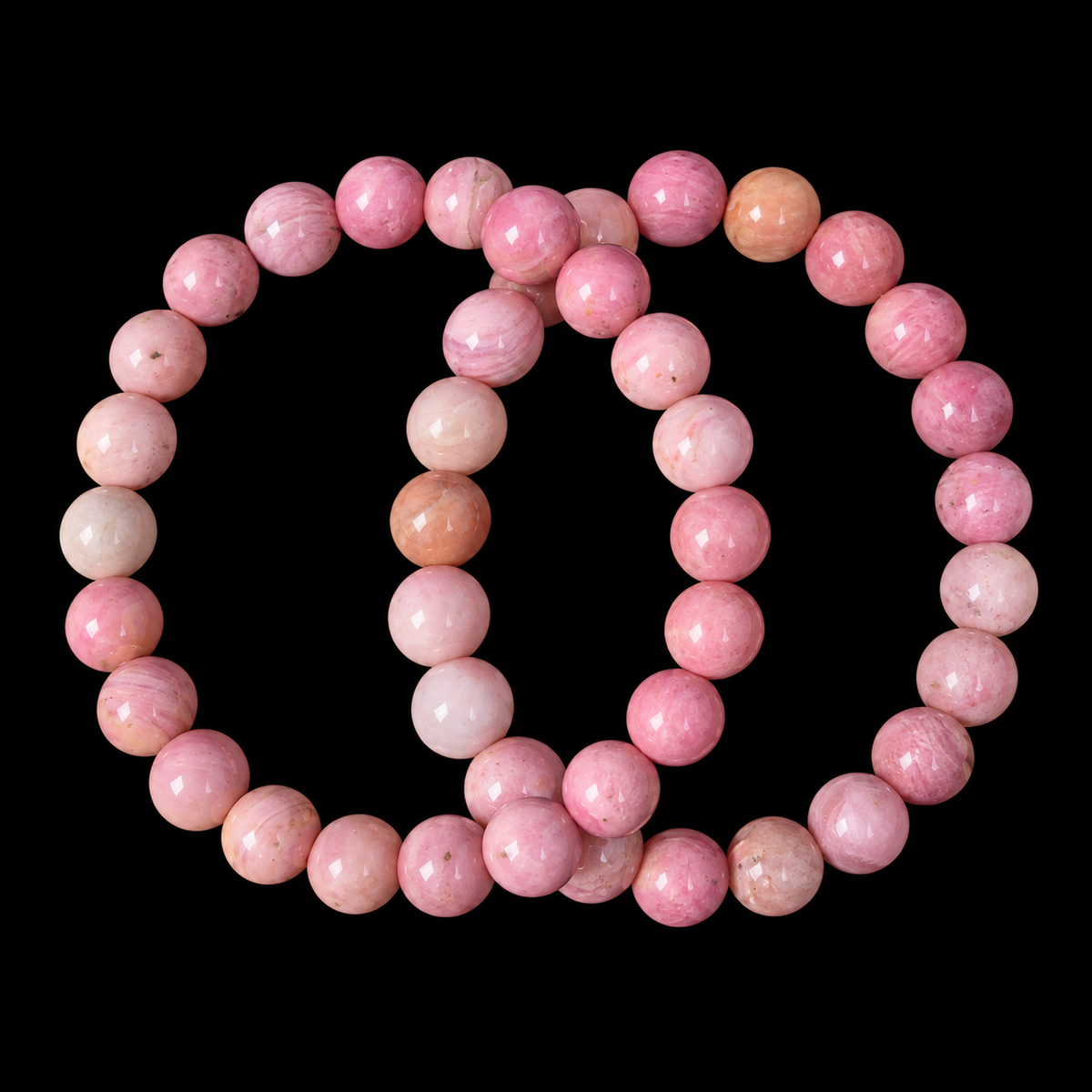 Rhodonite Peru Bracelet Bead 8mm