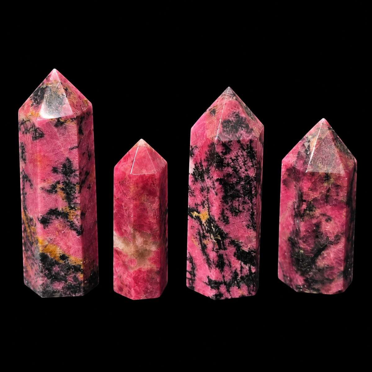 Rhodonite Polished Pencil Point Madagascar