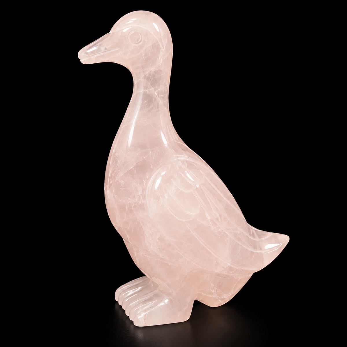 Rose Quartz Duck