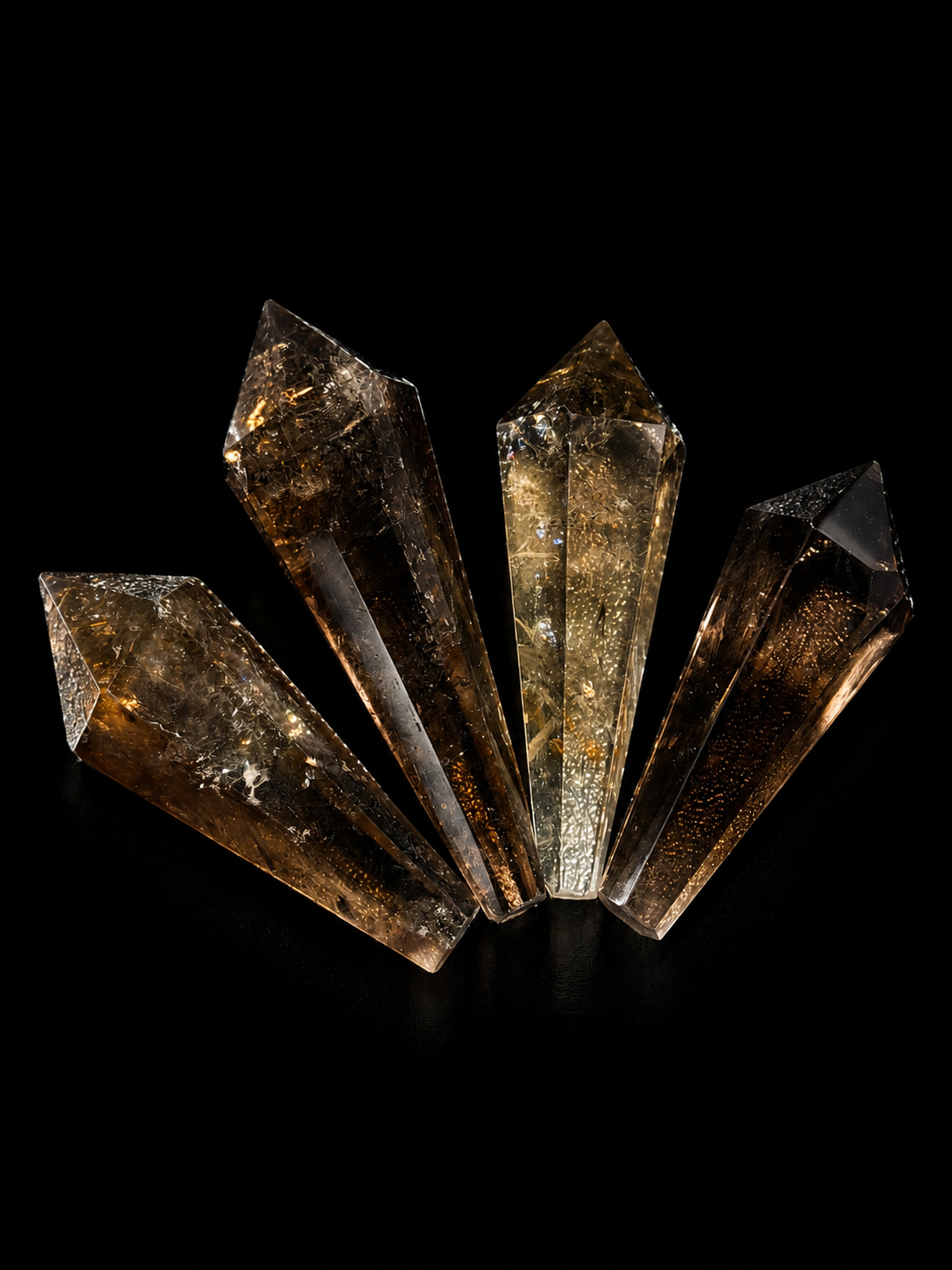 Smoky Quartz Taper Wand Small