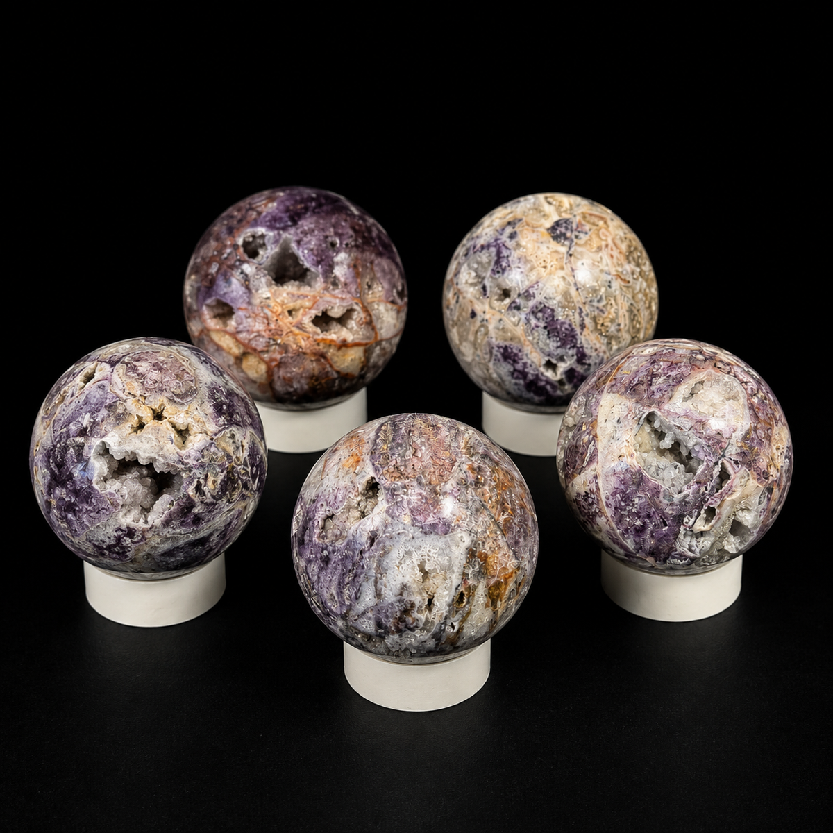 Sphalerite with Fluorite Sphere