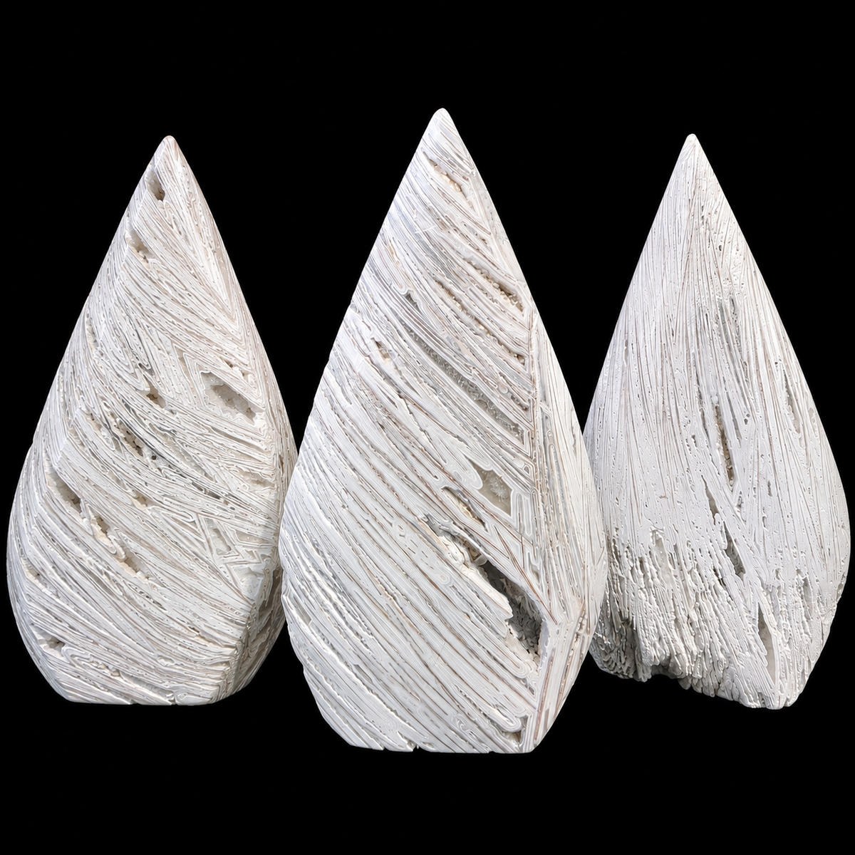 Mexican Agate White Tear Drop