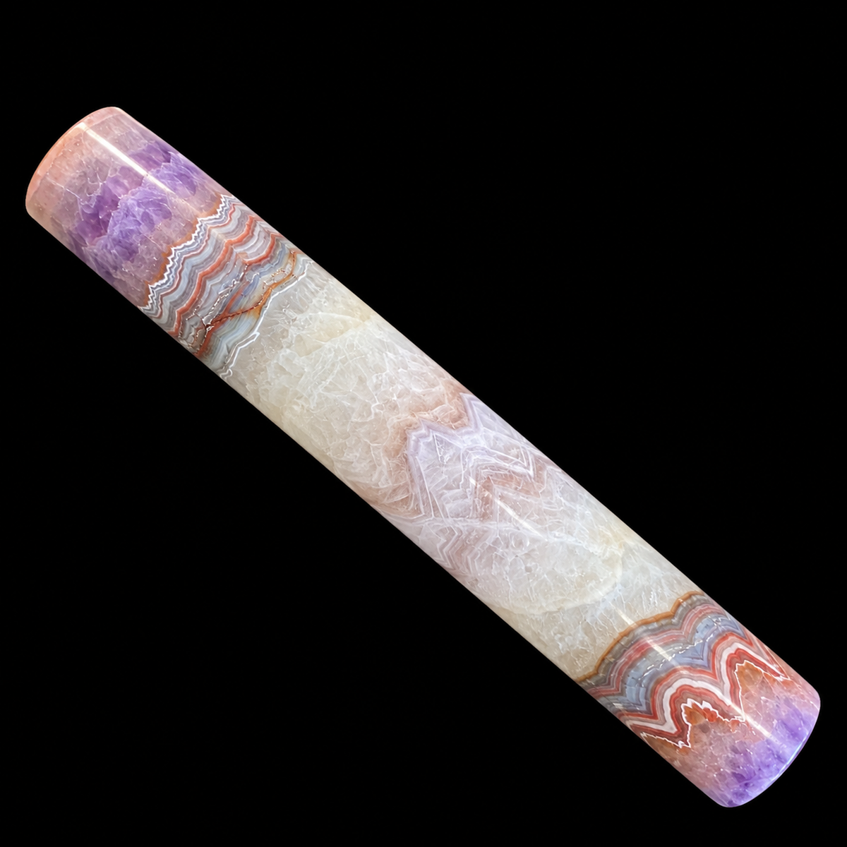Amethyst Agate Display Wand
