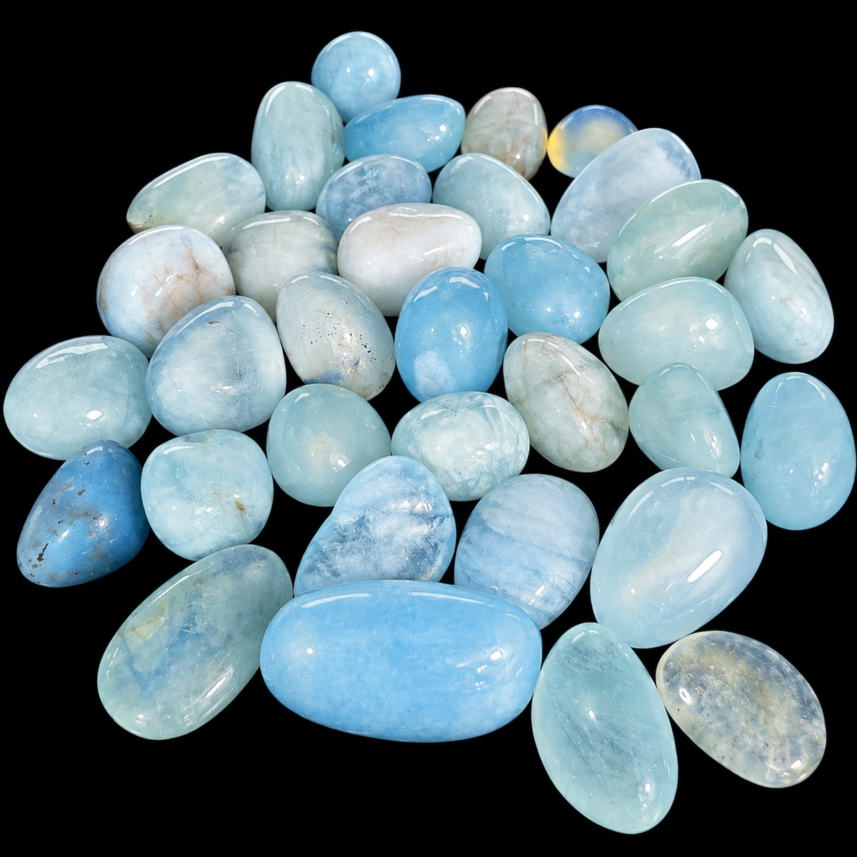 Aquamarine Large Tumble