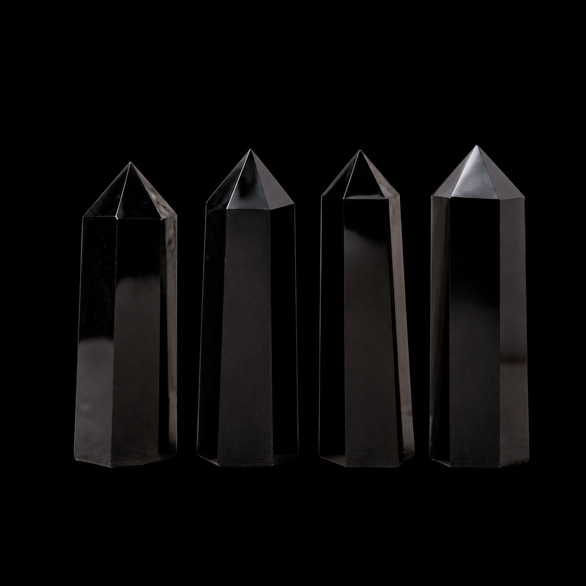 Black Obsidian Polished Pencil Point