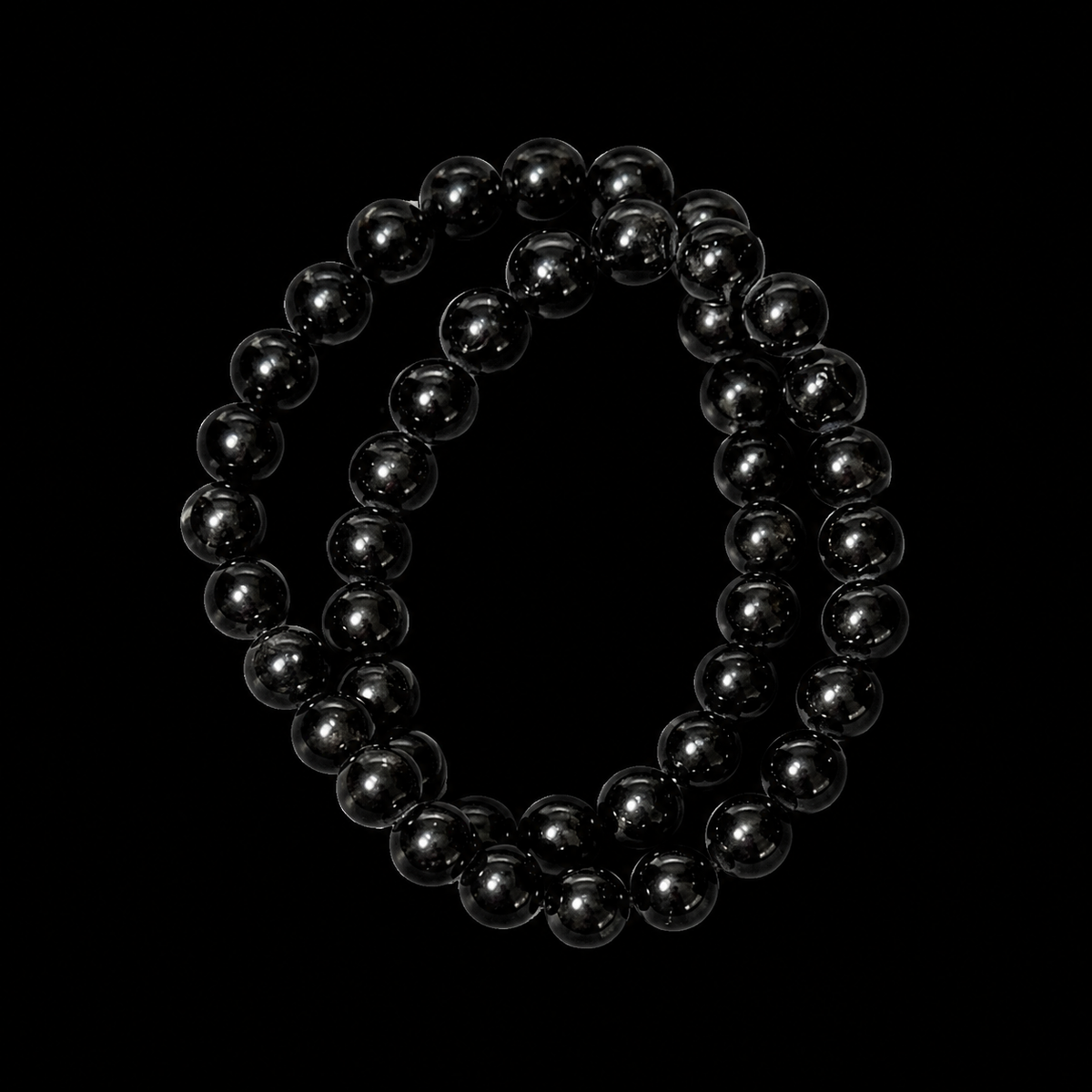 Black Tourmaline Bracelet Bead 8mm