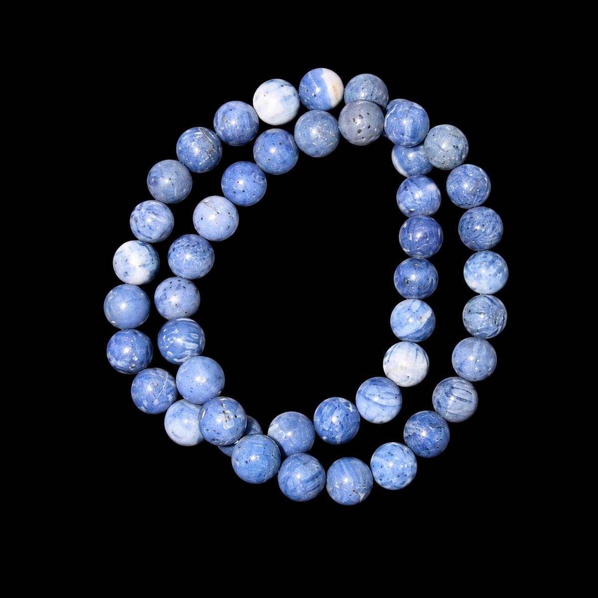 Blue Coral Bracelet Bead 8mm