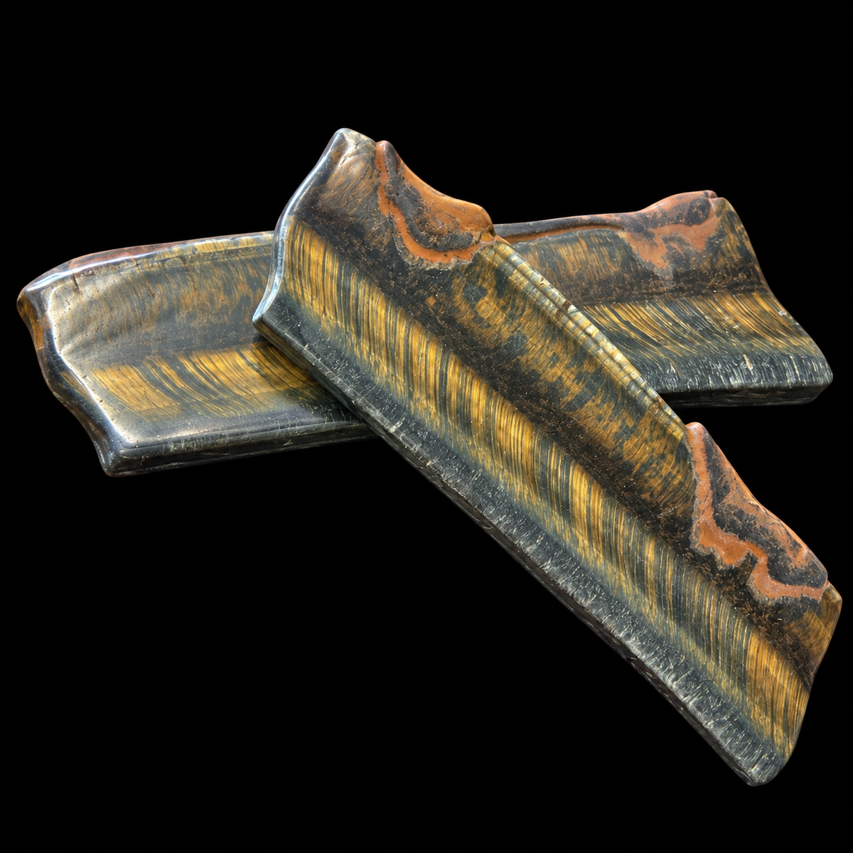Blue Tiger Eye Slice