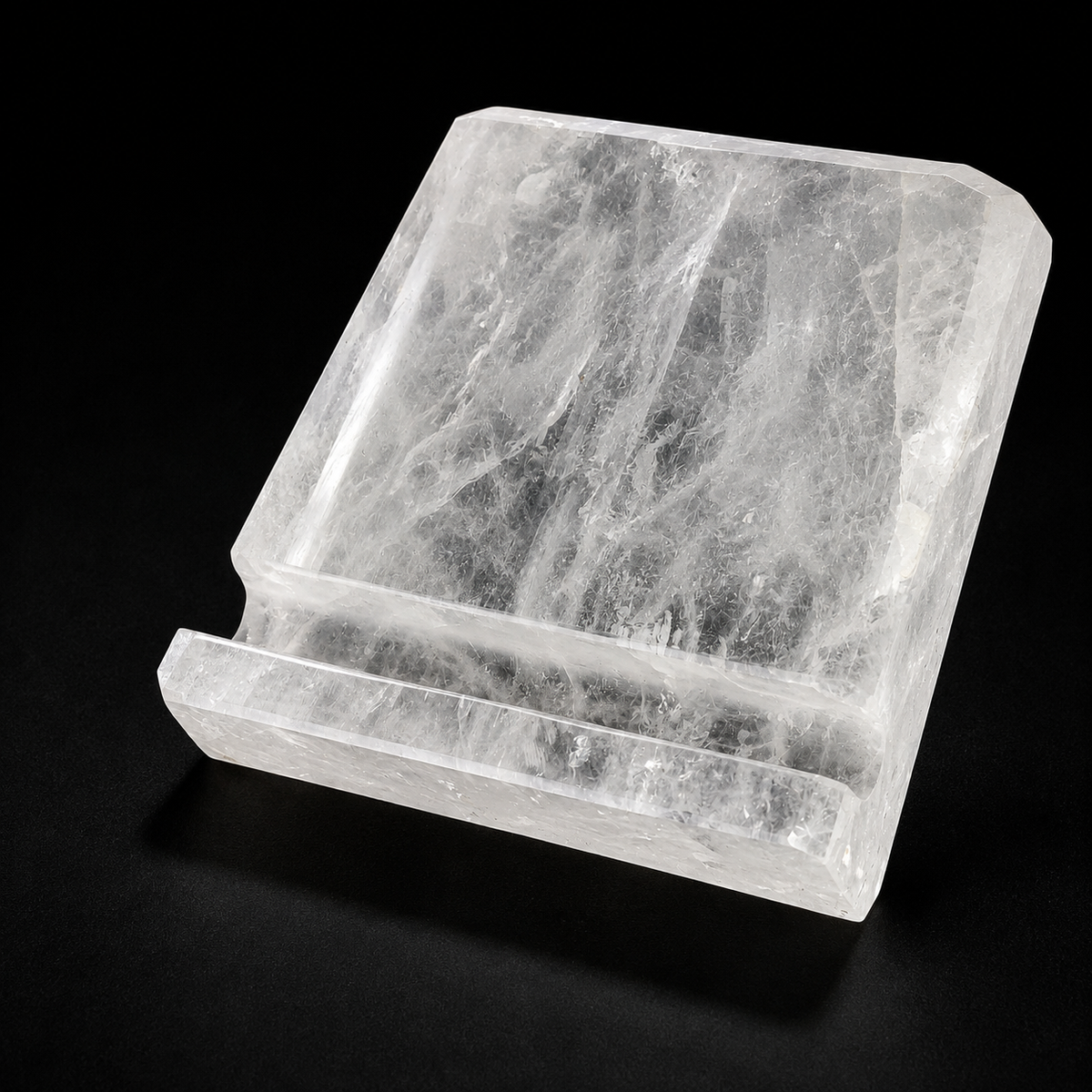 Clear Quartz Book Holder