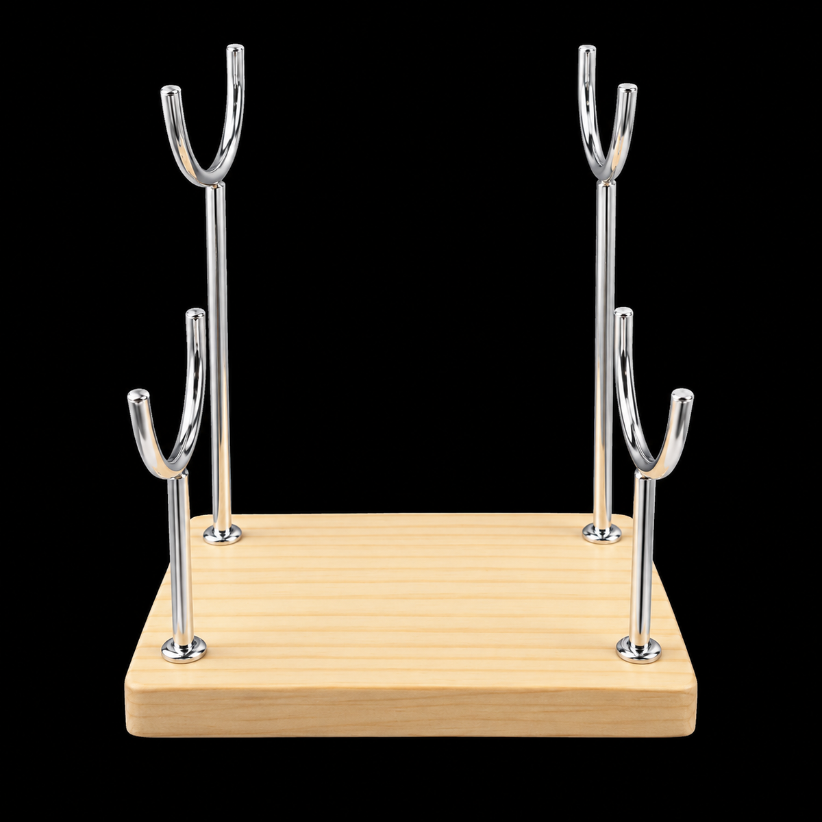Double Wand Bracelet Display Stand Silver
