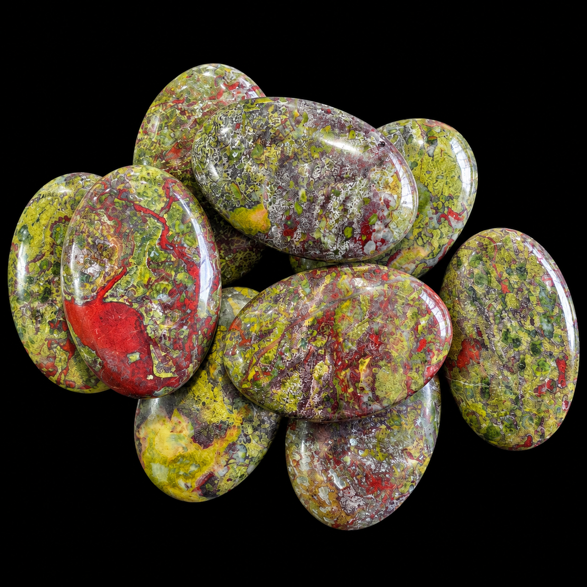 Dragon Blood Stone Palm Stone