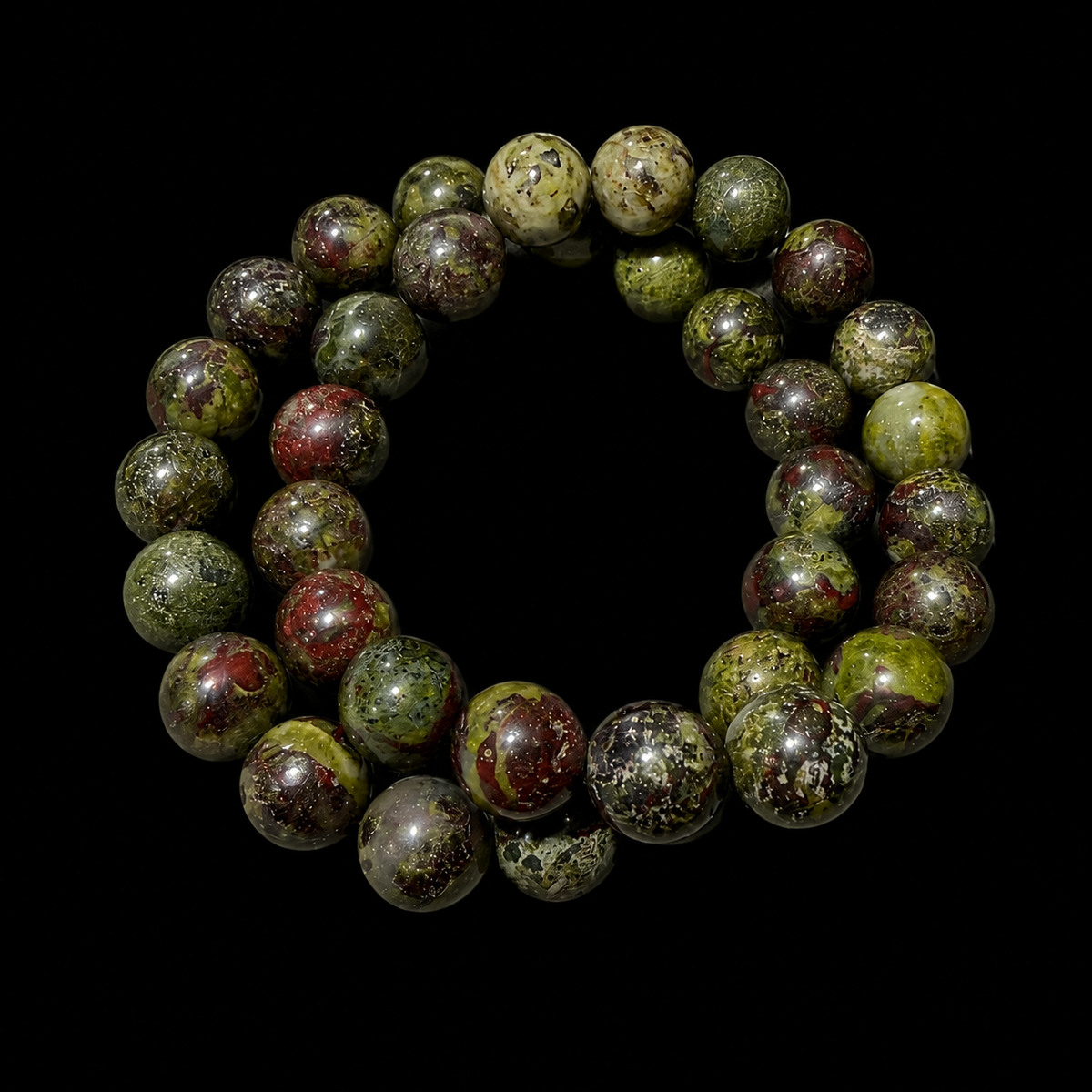Dragon Blood Jasper Bracelet Bead 10mm