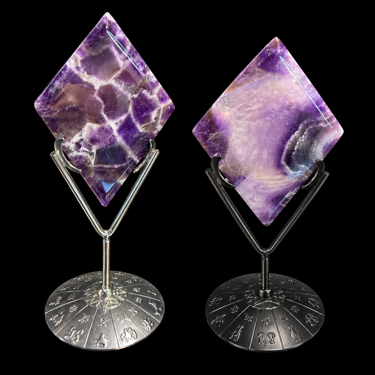 Dream Amethyst Diamond on Stand
