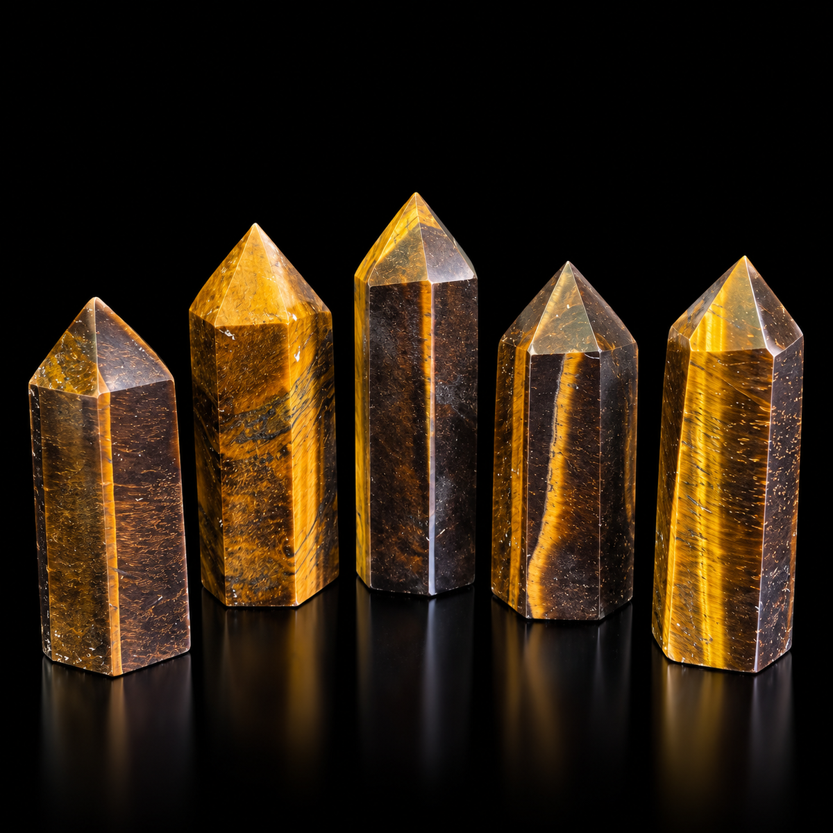 Golden Tiger Eye Polished Pencil Point