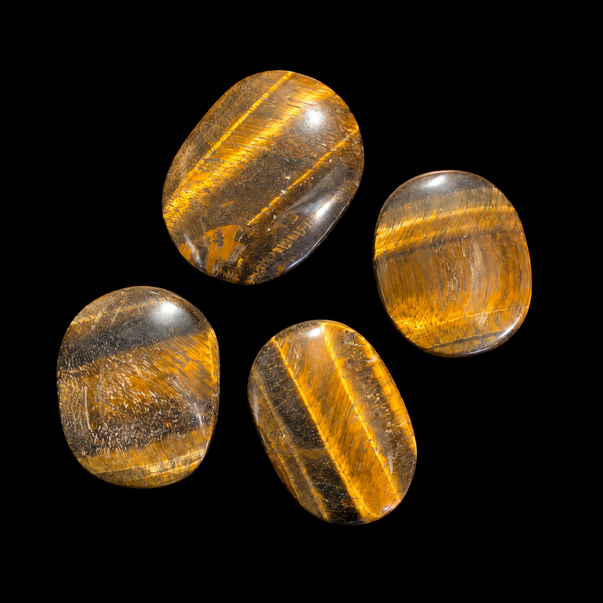 Golden Tiger Eye Stone Palm Stone
