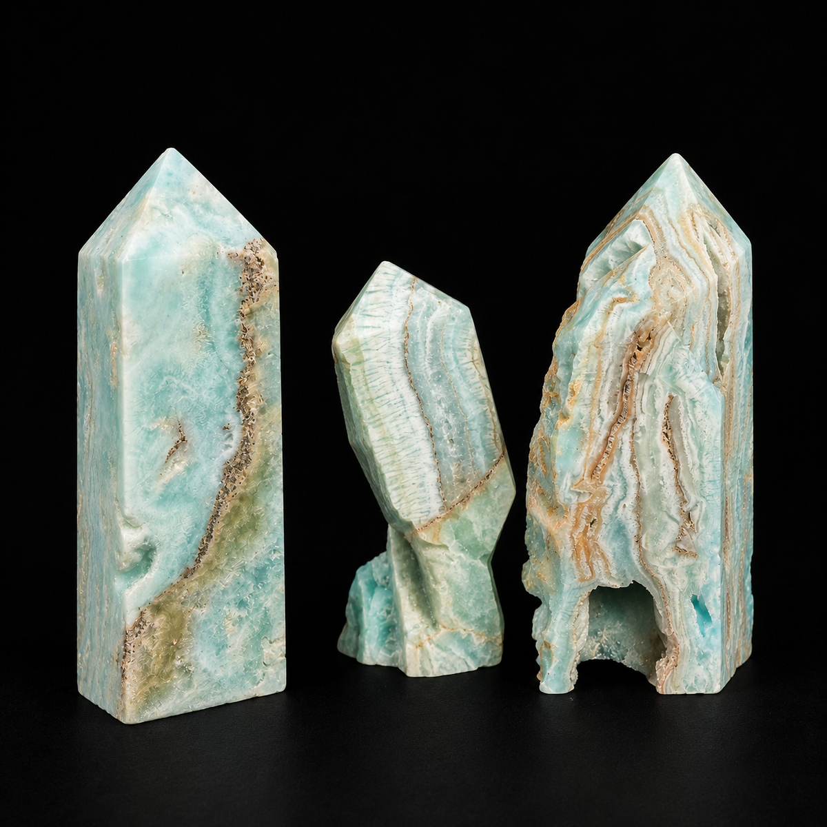 Hemimorphite Druzy Obelisk