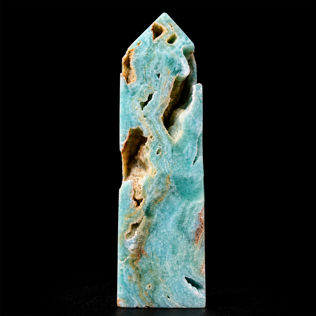 Hemimorphite Semi Polished Obelisk