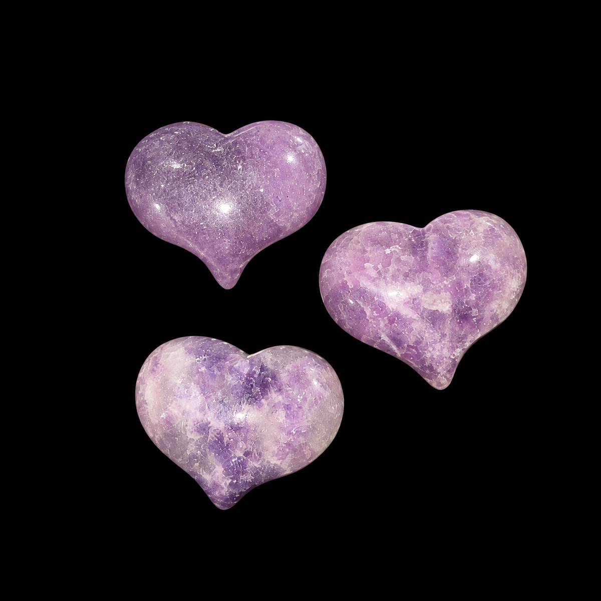 Lepidolite Heart Small