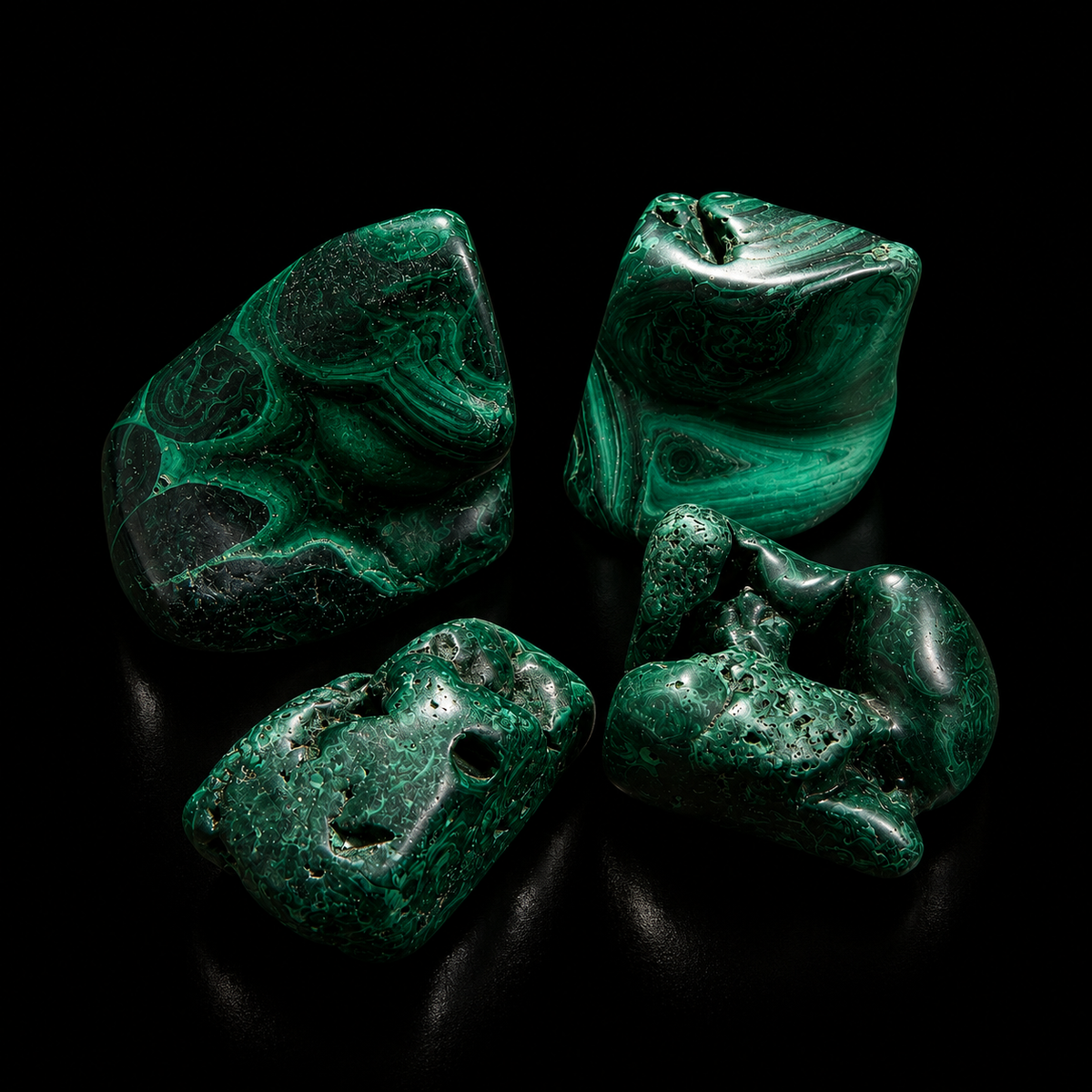 Malachite Polished Raw Namibia