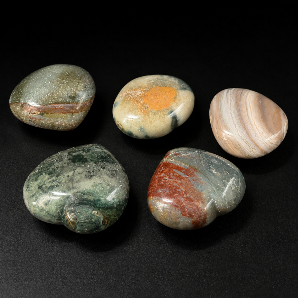 Ocean Jasper Heart