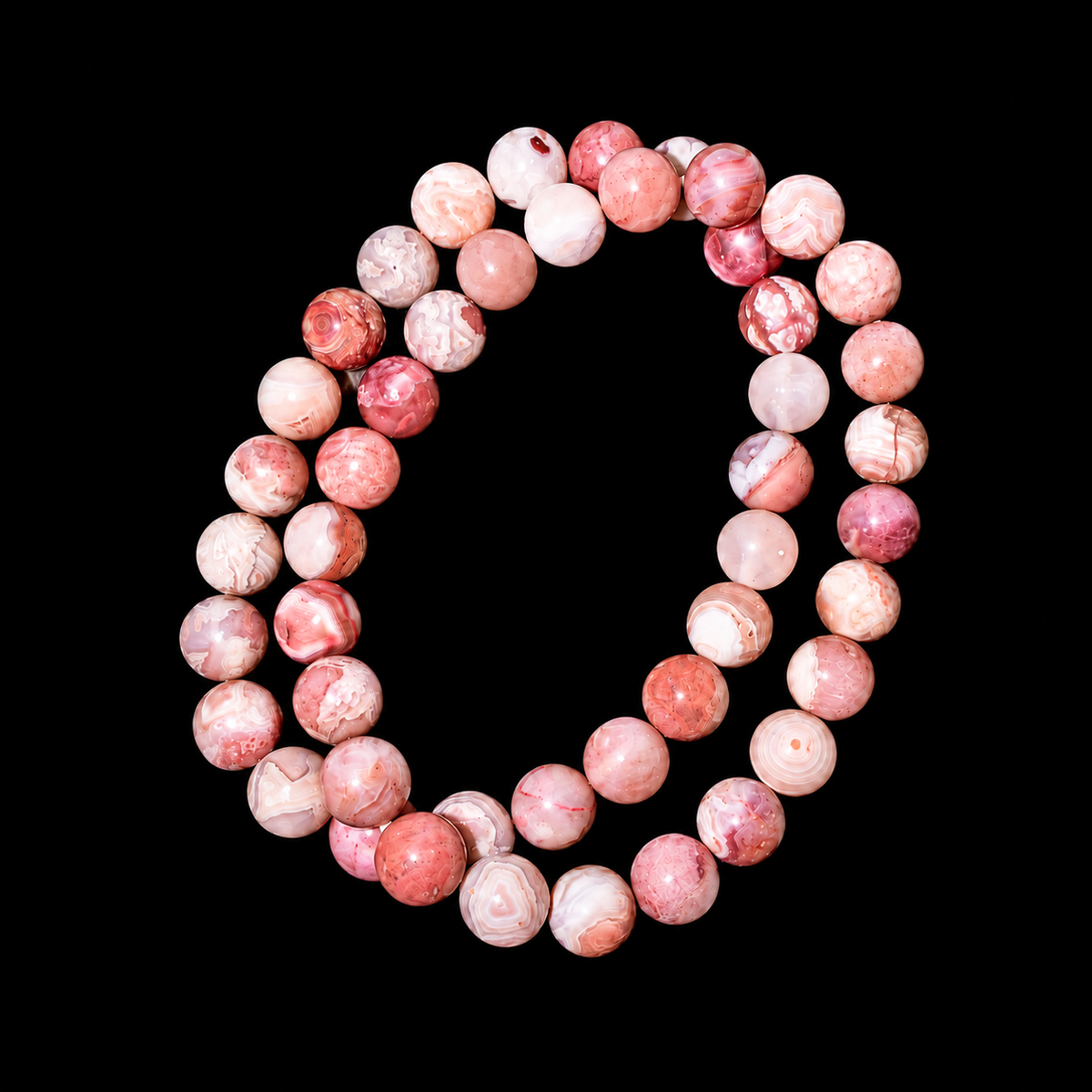 Pink Amethyst Bracelet Bead 8mm