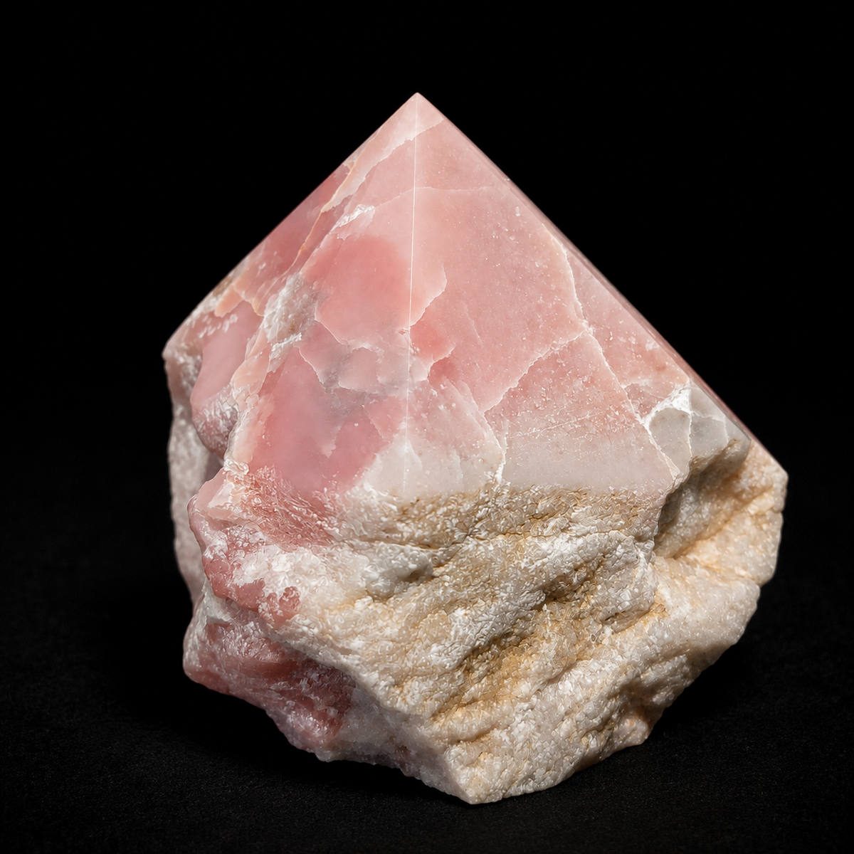 Pink Opal Semi Polished Point