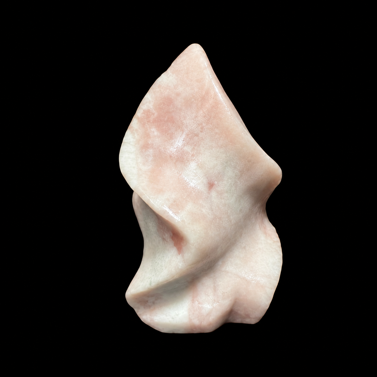 Pink Opal Spiral Flame