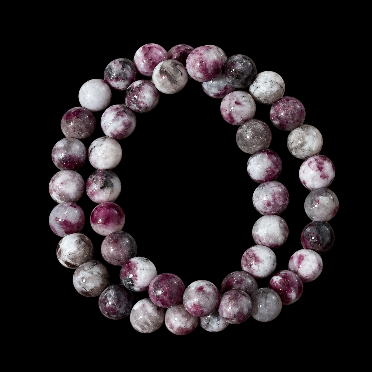 Pink Tourmaline Bracelet Bead 8mm