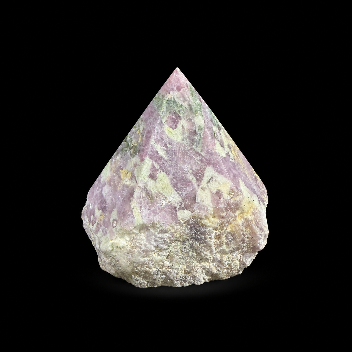 Pink Tourmaline Semi Polished Point