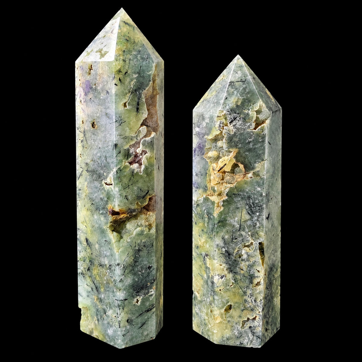 Prehnite Druzy Point