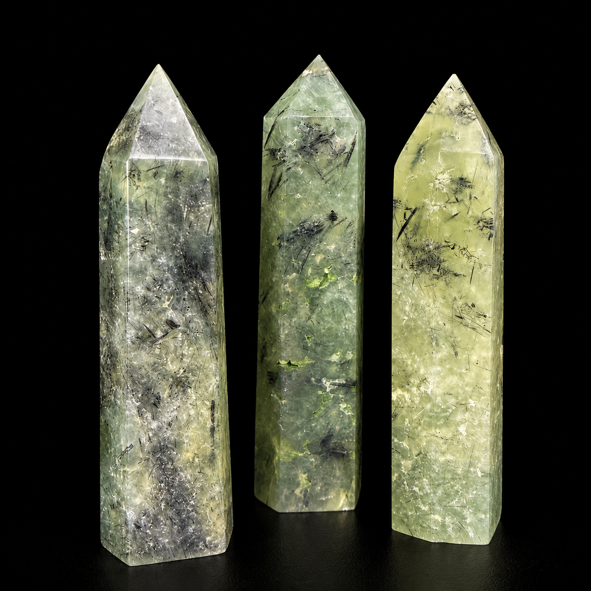 Prehnite Polished Point