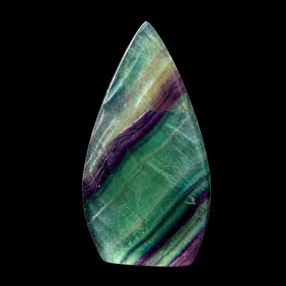 Rainbow Fluorite Tear Drop