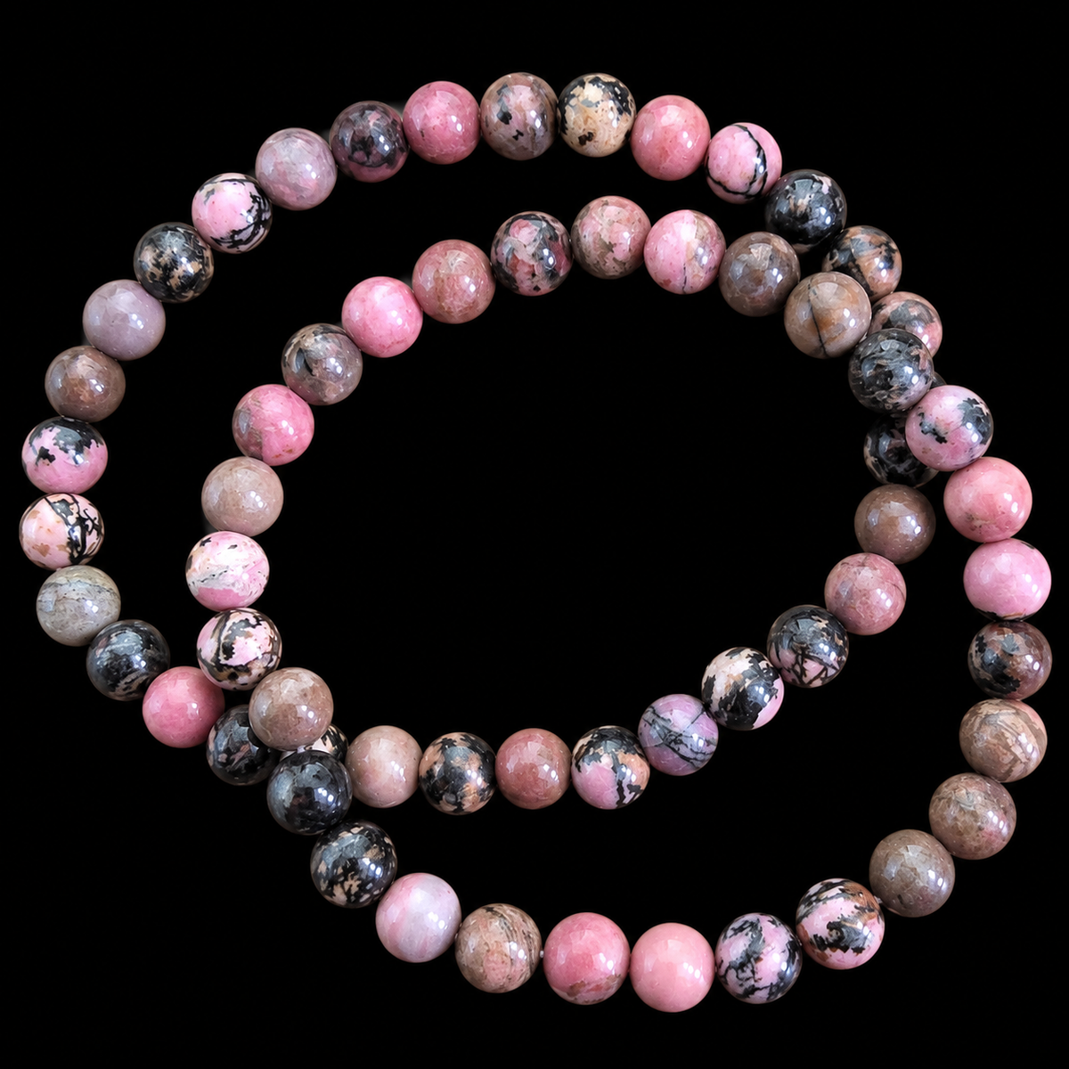 Rhodonite Bracelet Bead 6mm