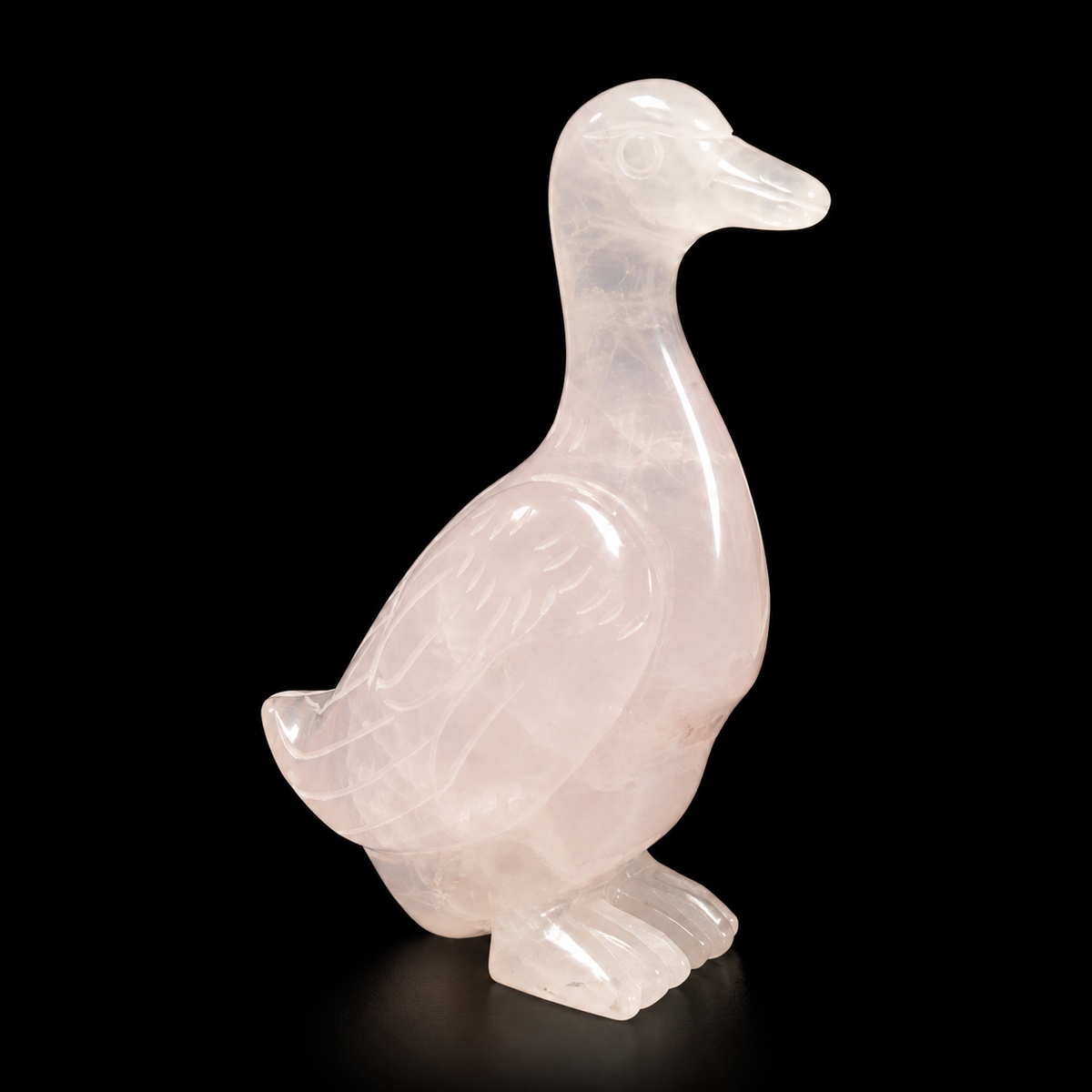 Rose Quartz Duck