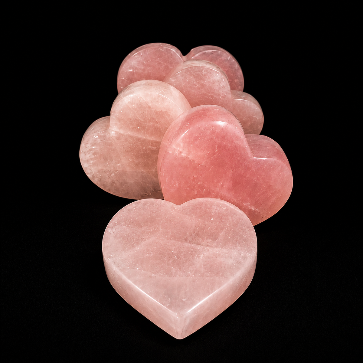 Rose Quartz Heart Freestanding