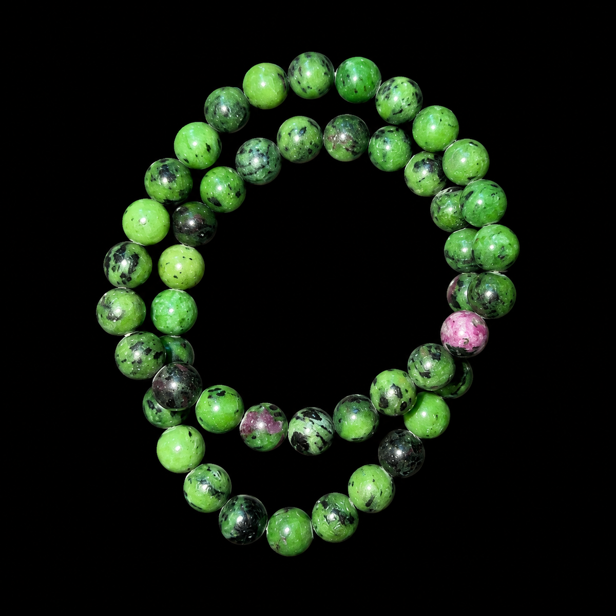 Ruby Zoisite Bracelet Bead 8mm