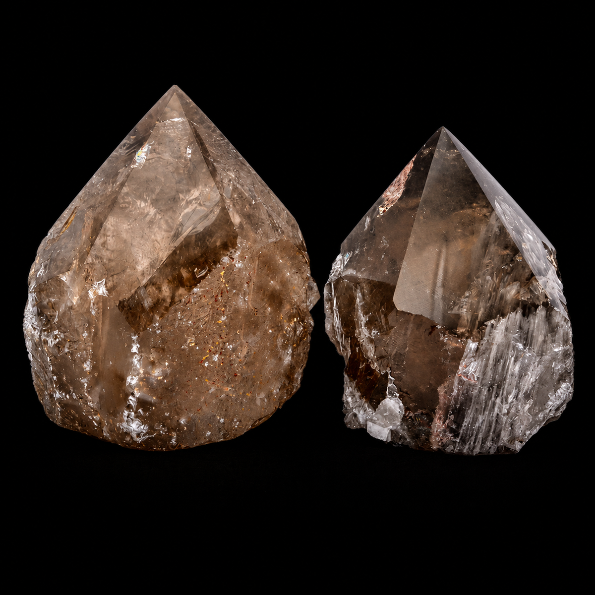 Smoky Quartz Semi Polished Point