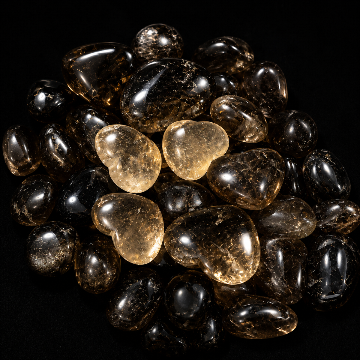 Smoky Quartz Heart Small