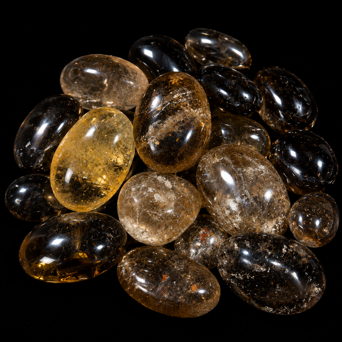 Smoky Quartz Palm Stone