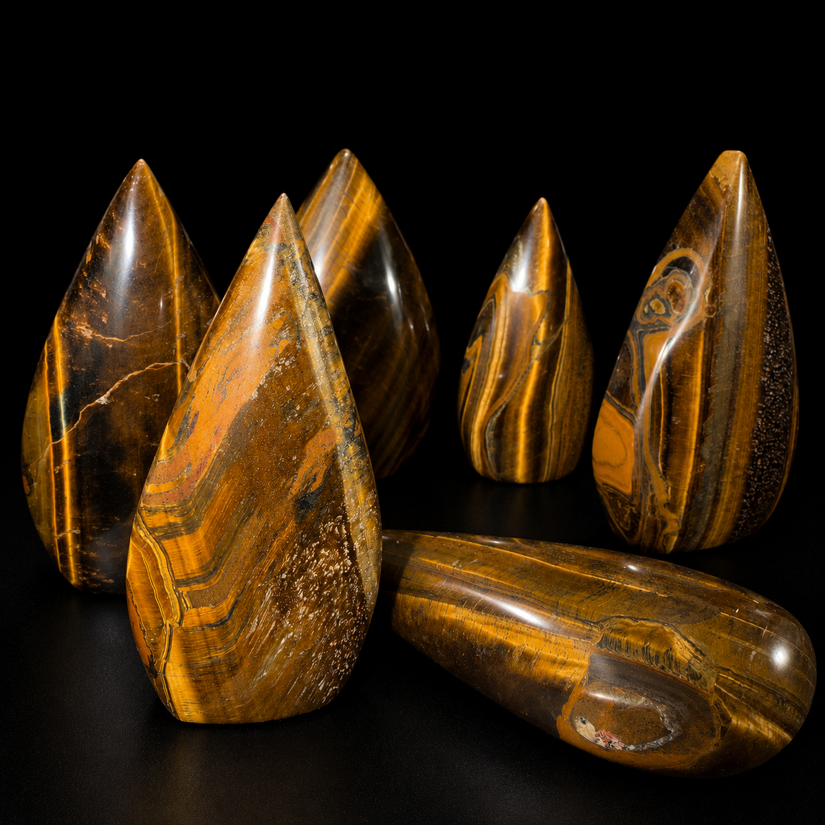 Golden Tiger Eye Tear Drop